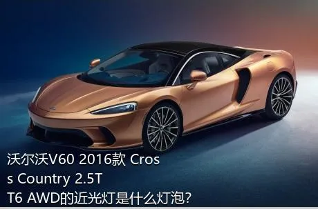 沃尔沃V60 2016款 Cross Country 2.5T T6 AWD的近光灯是什么灯泡？