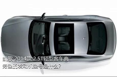 凯歌 2014款 2.5T轻型客车商务型的发动机型号是什么？