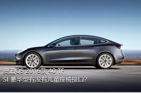 奥迪Q5 2016款 40 TFSI 豪华型有没有儿童座椅接口？