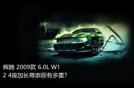 辉腾 2009款 6.0L W12 4座加长尊崇版有多重？