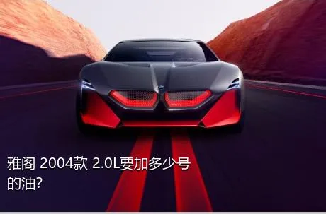 雅阁 2004款 2.0L要加多少号的油？