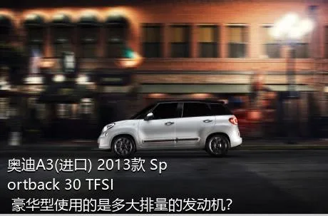 奥迪A3(进口) 2013款 Sportback 30 TFSI 豪华型使用的是多大排量的发动机？