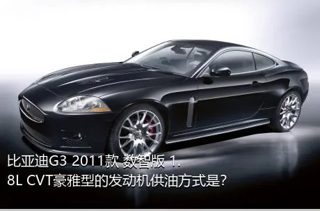 比亚迪G3 2011款 数智版 1.8L CVT豪雅型的发动机供油方式是？