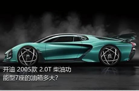 开迪 2005款 2.0T 柴油功能型7座的油箱多大？