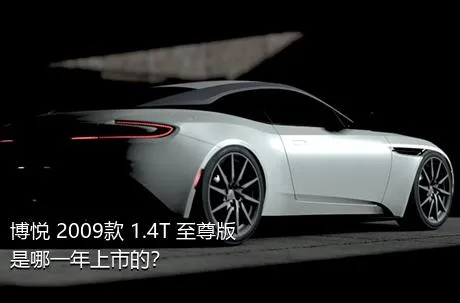 博悦 2009款 1.4T 至尊版是哪一年上市的？