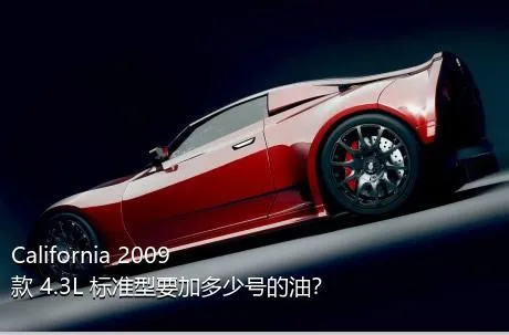 California 2009款 4.3L 标准型要加多少号的油？