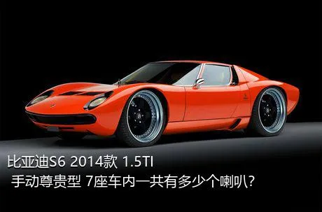 比亚迪S6 2014款 1.5TI 手动尊贵型 7座车内一共有多少个喇叭？