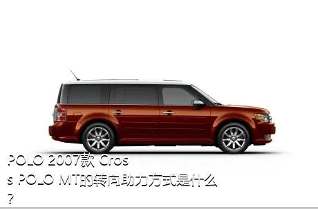 POLO 2007款 Cross POLO MT的转向助力方式是什么？