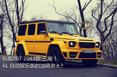 标致207 2011款 三厢 1.6L 自动驭乐版的油箱多大？