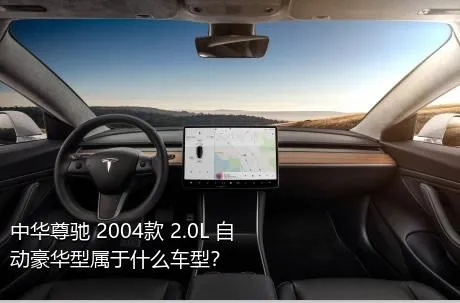 中华尊驰 2004款 2.0L 自动豪华型属于什么车型？