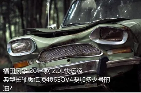 福田风景 2014款 2.0L快运经典型长轴版低顶486EQV4要加多少号的油？