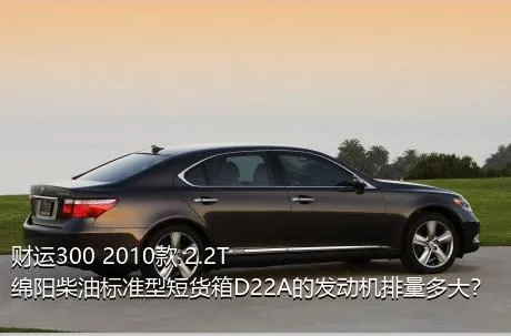 财运300 2010款 2.2T绵阳柴油标准型短货箱D22A的发动机排量多大？