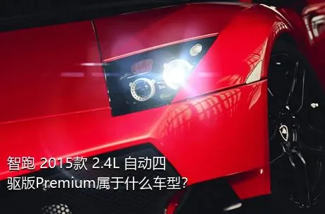 智跑 2015款 2.4L 自动四驱版Premium属于什么车型？