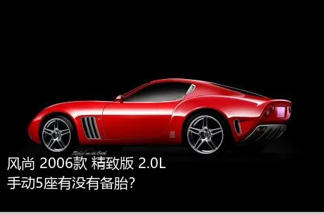 风尚 2006款 精致版 2.0L 手动5座有没有备胎？