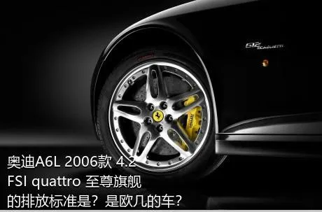 奥迪A6L 2006款 4.2 FSI quattro 至尊旗舰的排放标准是？是欧几的车？