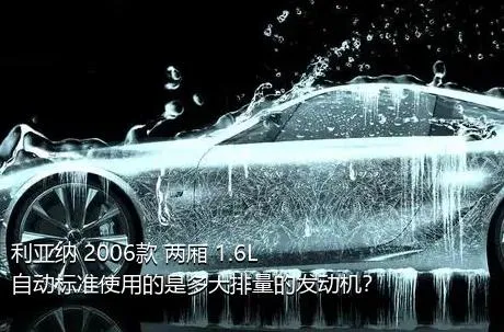 利亚纳 2006款 两厢 1.6L 自动标准使用的是多大排量的发动机？