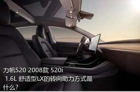 力帆520 2008款 520i 1.6L 舒适型LX的转向助力方式是什么？