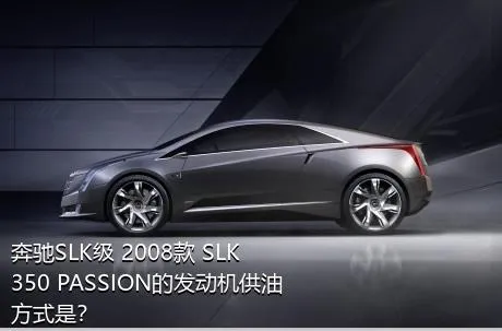 奔驰SLK级 2008款 SLK 350 PASSION的发动机供油方式是？