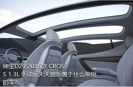 绅宝D20 2015款 CROSS 1.3L 手动乐天天窗版属于什么级别的车？