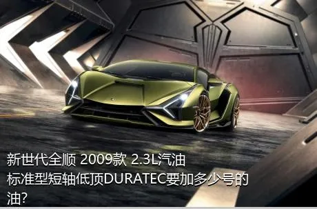 新世代全顺 2009款 2.3L汽油标准型短轴低顶DURATEC要加多少号的油？