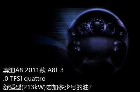 奥迪A8 2011款 A8L 3.0 TFSI quattro舒适型(213kW)要加多少号的油？