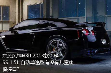 东风风神H30 2013款 CROSS 1.5L 自动尊逸型有没有儿童座椅接口？