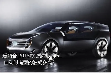 爱丽舍 2015款 质尚版 1.6L 自动时尚型的油耗多高？