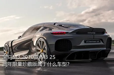 宝马M3 2010款 M3 25周年限量珍藏版属于什么车型？