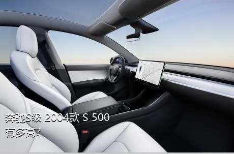 奔驰S级 2004款 S 500有多高？