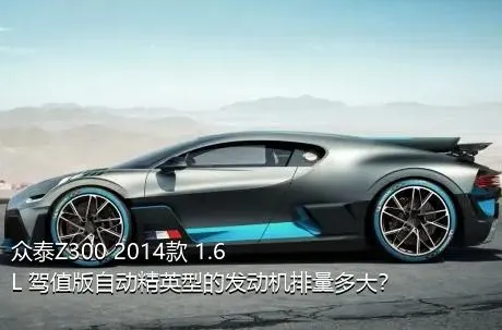 众泰Z300 2014款 1.6L 驾值版自动精英型的发动机排量多大？