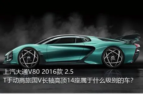 上汽大通V80 2016款 2.5T手动商旅国V长轴高顶14座属于什么级别的车？