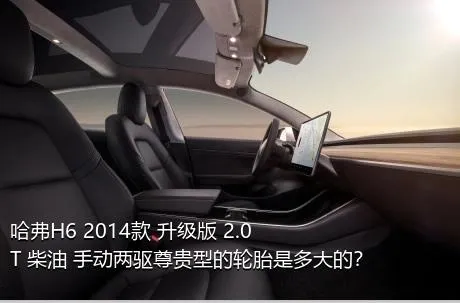 哈弗H6 2014款 升级版 2.0T 柴油 手动两驱尊贵型的轮胎是多大的？