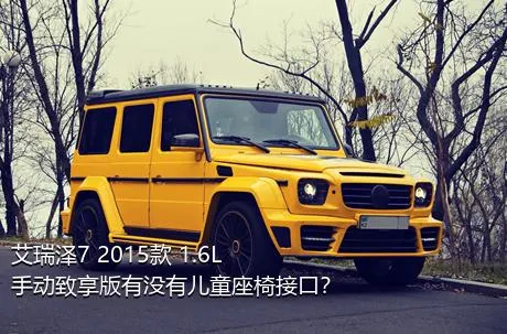 艾瑞泽7 2015款 1.6L 手动致享版有没有儿童座椅接口？