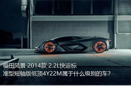 福田风景 2014款 2.2L快运标准型短轴版低顶4Y22M属于什么级别的车？