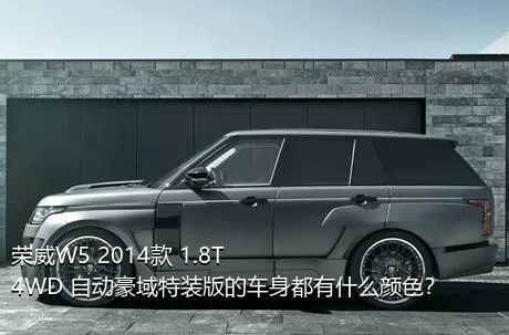 荣威W5 2014款 1.8T 4WD 自动豪域特装版的车身都有什么颜色？