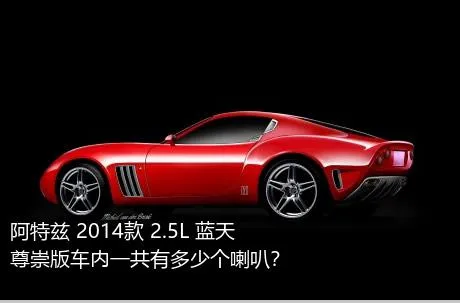 阿特兹 2014款 2.5L 蓝天尊崇版车内一共有多少个喇叭？