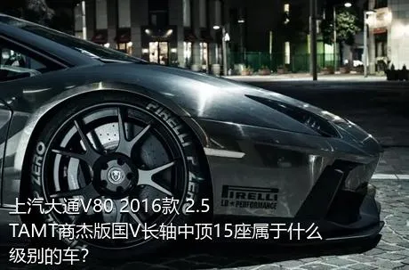 上汽大通V80 2016款 2.5TAMT商杰版国V长轴中顶15座属于什么级别的车？