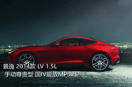 景逸 2014款 LV 1.5L 手动尊贵型 国IV能放MP3吗？