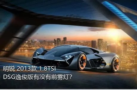 明锐 2013款 1.8TSI DSG逸俊版有没有前雾灯？