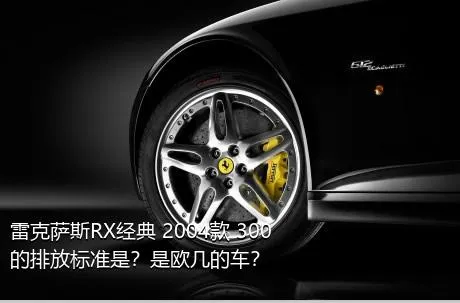 雷克萨斯RX经典 2004款 300的排放标准是？是欧几的车？