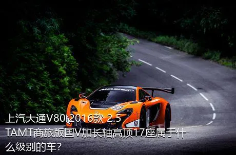 上汽大通V80 2016款 2.5TAMT商旅版国V加长轴高顶17座属于什么级别的车？