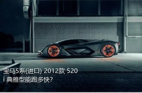 宝马5系(进口) 2012款 520i 典雅型能跑多快？