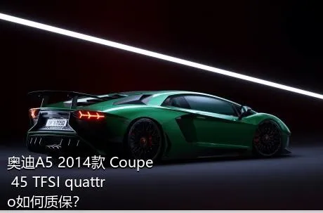 奥迪A5 2014款 Coupe 45 TFSI quattro如何质保？