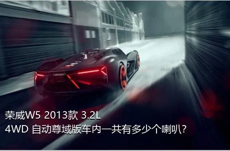 荣威W5 2013款 3.2L 4WD 自动尊域版车内一共有多少个喇叭？