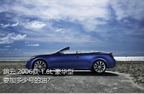 旗云 2006款 1.6L 豪华型要加多少号的油？