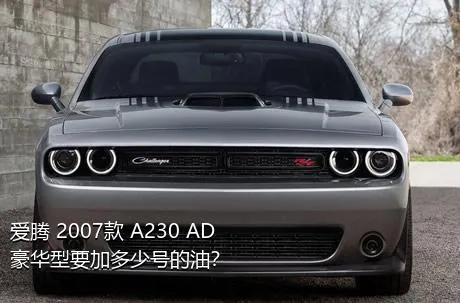 爱腾 2007款 A230 AD豪华型要加多少号的油？