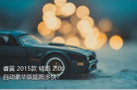 睿翼 2015款 轿跑 2.0L 自动豪华版能跑多快？