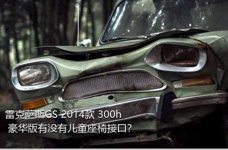 雷克萨斯GS 2014款 300h 豪华版有没有儿童座椅接口？