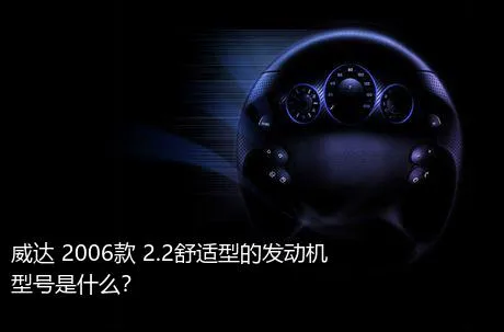 威达 2006款 2.2舒适型的发动机型号是什么？