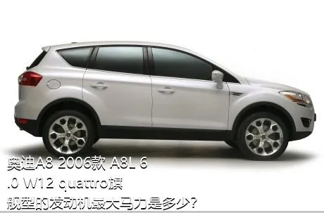 奥迪A8 2006款 A8L 6.0 W12 quattro旗舰型的发动机最大马力是多少？